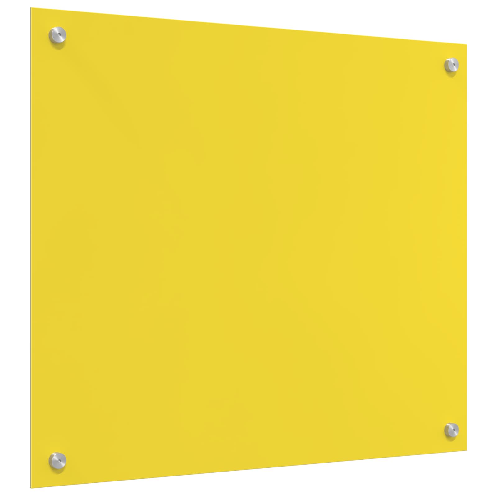 Πίσω Πάνελ Κουζίνας Κίτρινο 70 x 60 cm σκληρυμένο γυαλί - Pakobazaar