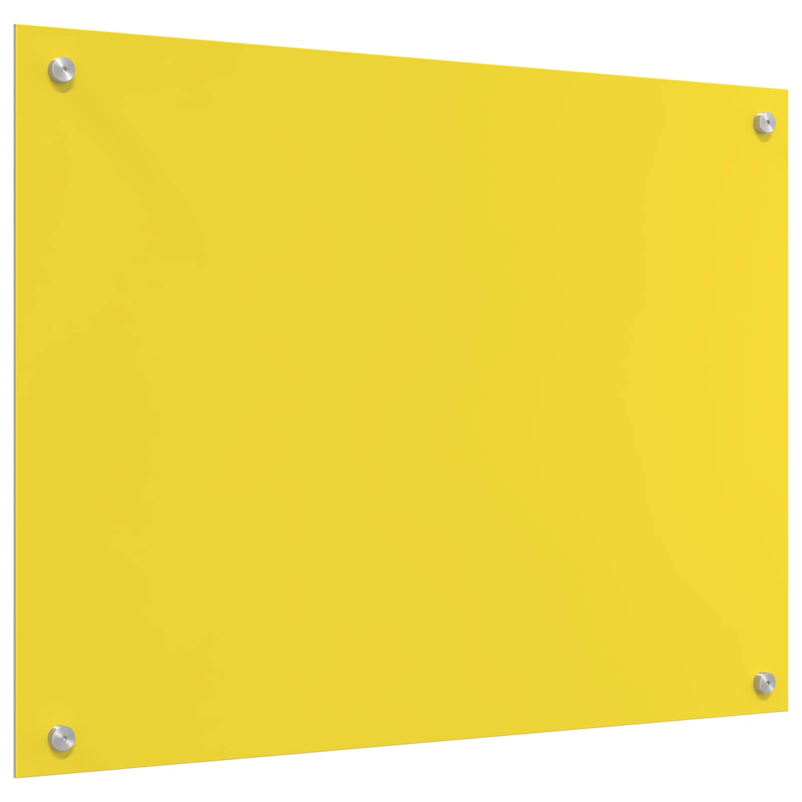 Πλάτη κουζίνας Κίτρινο 80 x 60 cm σκληρυμένο γυαλί