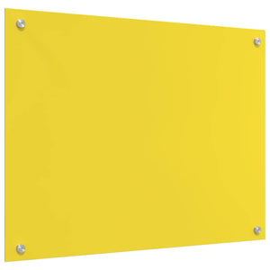 Πλάτη κουζίνας Κίτρινο 80 x 60 cm σκληρυμένο γυαλί - Pakobazaar