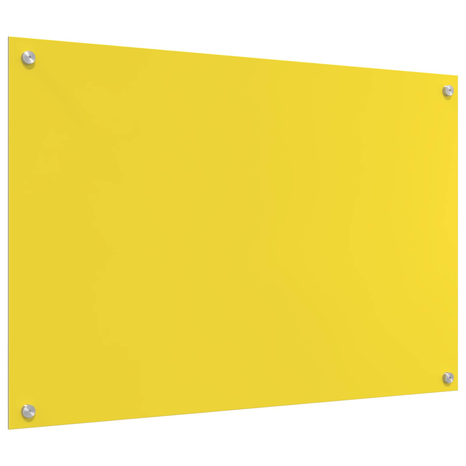 Πλάτη κουζίνας Κίτρινο 90 x 60 cm σκληρυμένο γυαλί - Pakobazaar