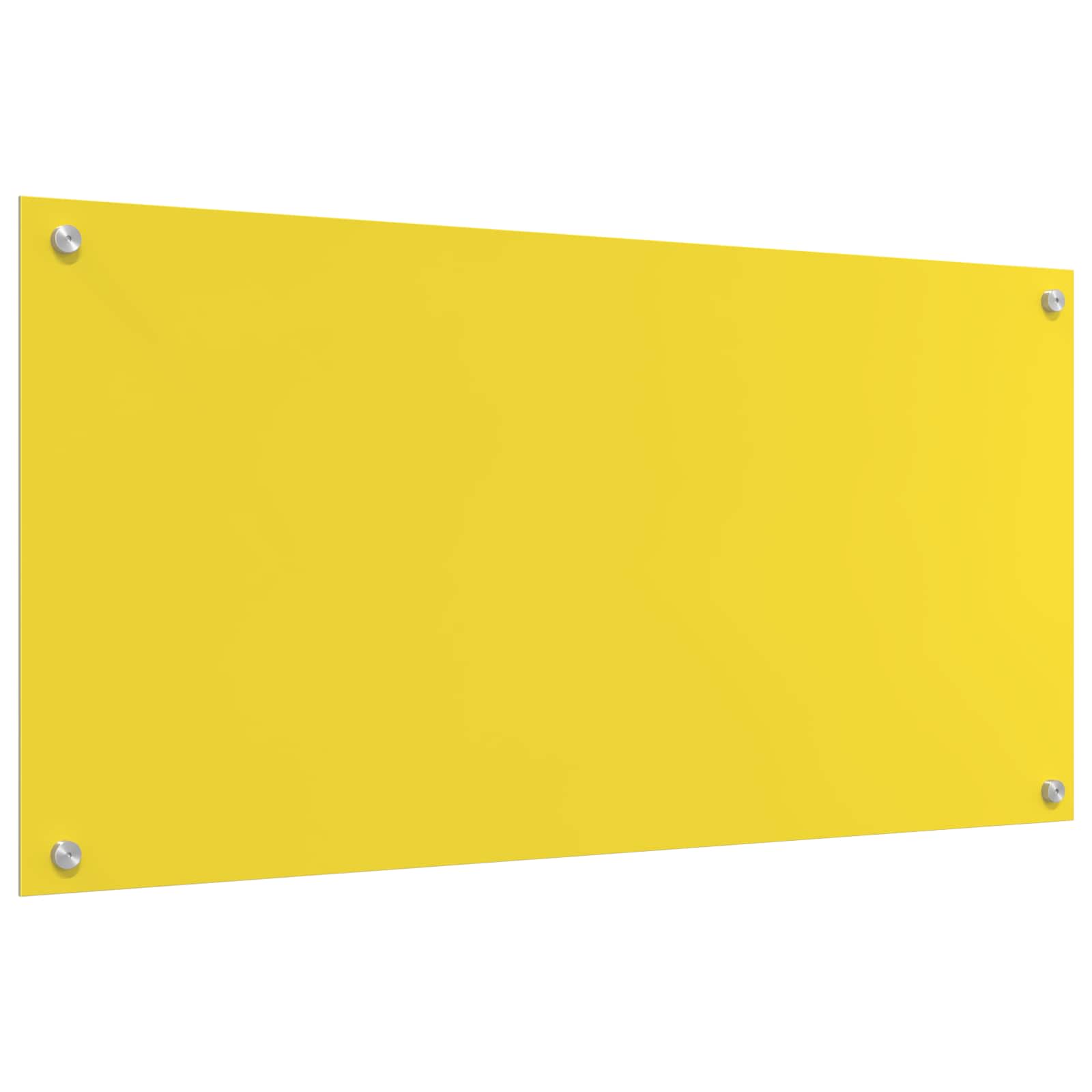 Πίσω Πάνελ Κουζίνας Κίτρινο 100 x 50 cm σκληρυμένο γυαλί - Pakobazaar