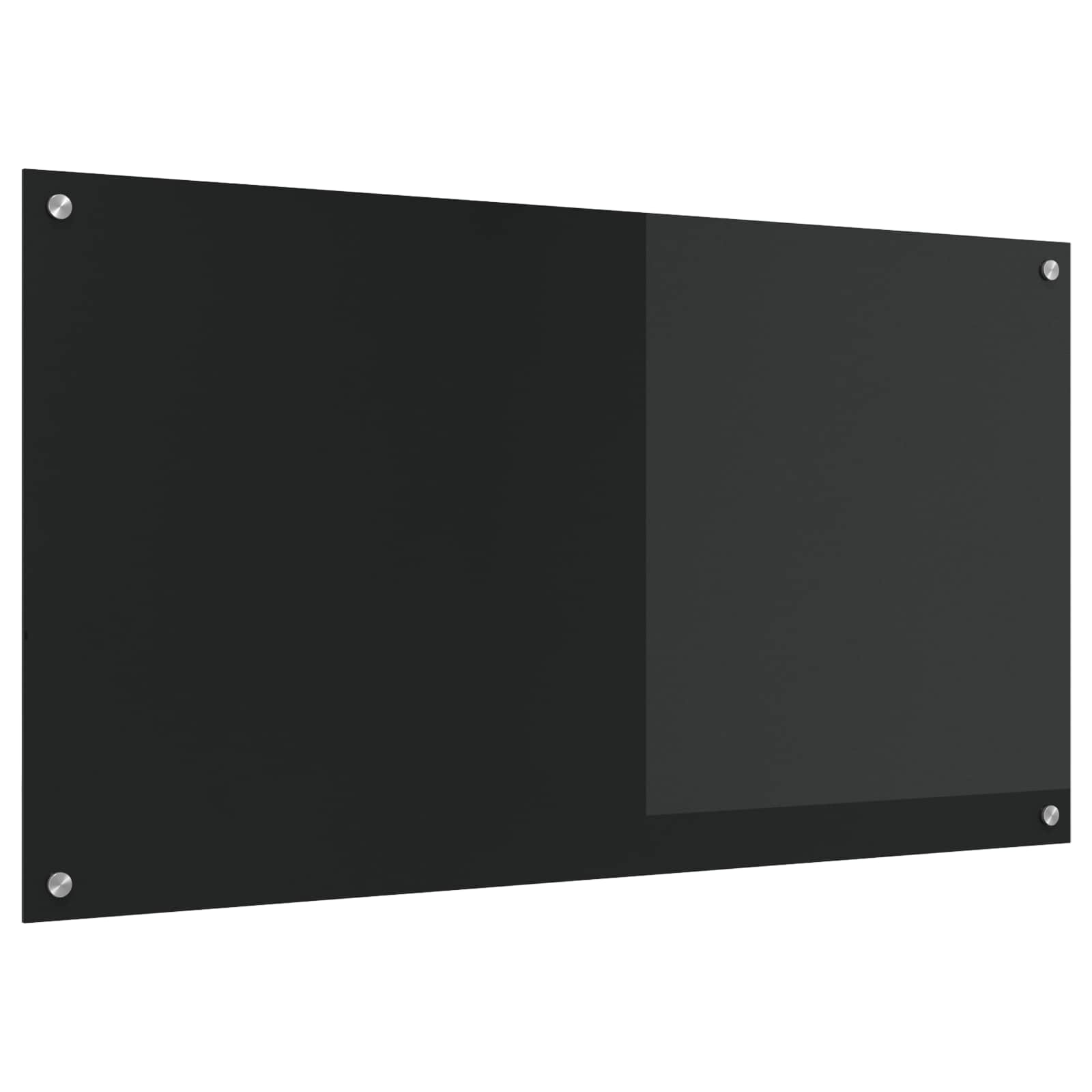 Πλάτη κουζίνας Μαύρο 110 x 60 cm σκληρυμένο γυαλί - Pakobazaar
