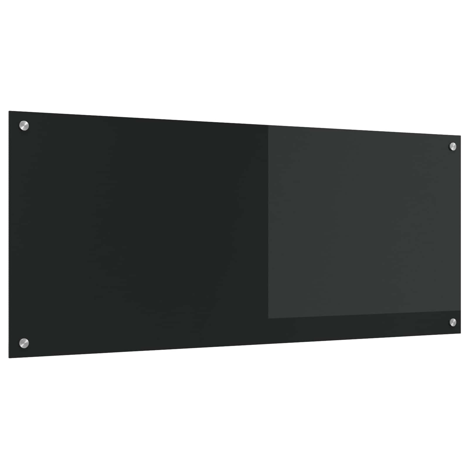 Πλάτη κουζίνας Μαύρο 120 x 50 cm σκληρυμένο γυαλί - Pakobazaar