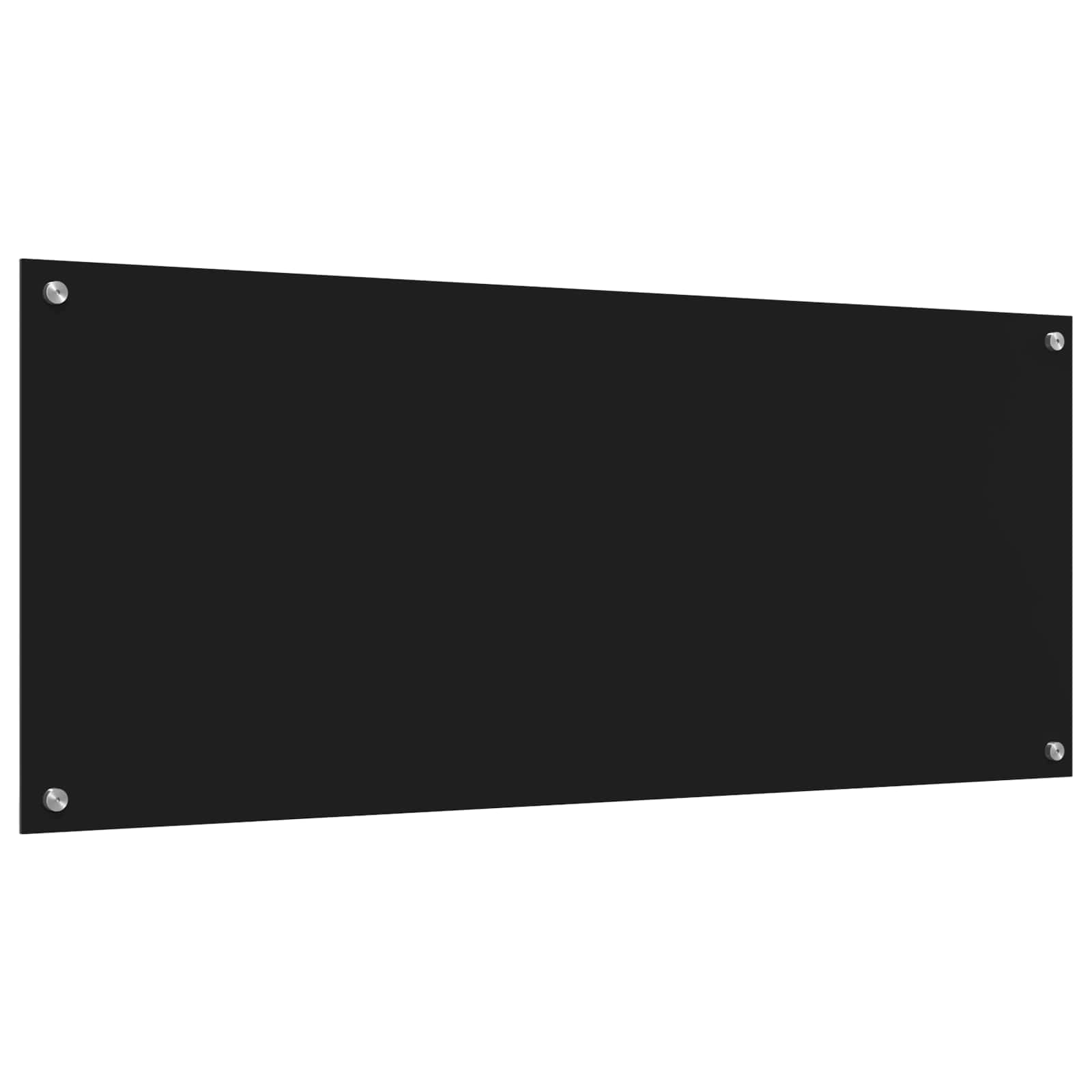 Πλάτη κουζίνας Μαύρο 120 x 50 cm σκληρυμένο γυαλί - Pakobazaar