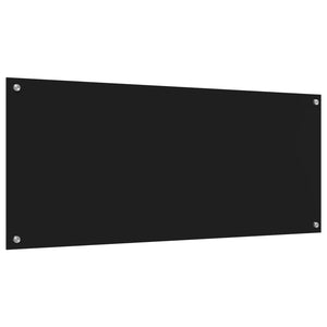 Πλάτη κουζίνας Μαύρο 120 x 50 cm σκληρυμένο γυαλί - Pakobazaar