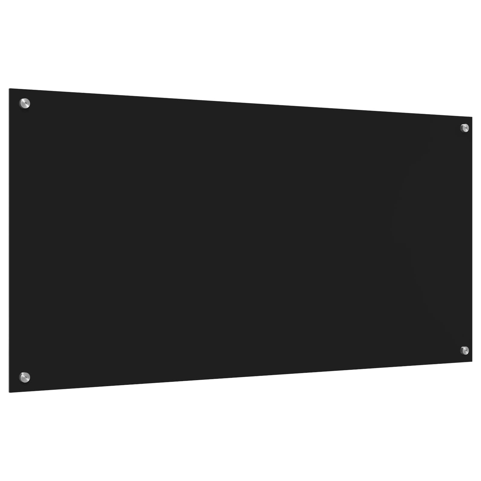 Πίσω Πάνελ Κουζίνας Μαύρο 120 x 60 cm σκληρυμένο γυαλί - Pakobazaar