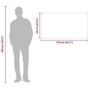 Πίσω Πάνελ Κουζίνας Ανοιχτό γκρι 110 x 60 cm σκληρυμένο γυαλί - Pakobazaar