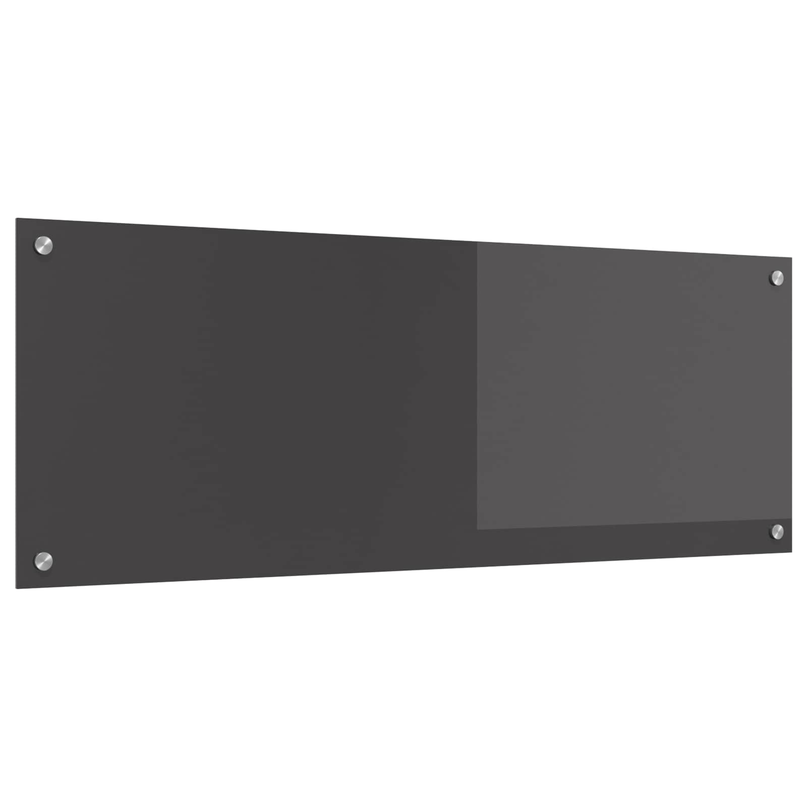 Πίσω Πάνελ Κουζίνας Σκούρο Γκρι 110 x 40 cm σκληρυμένο γυαλί - Pakobazaar