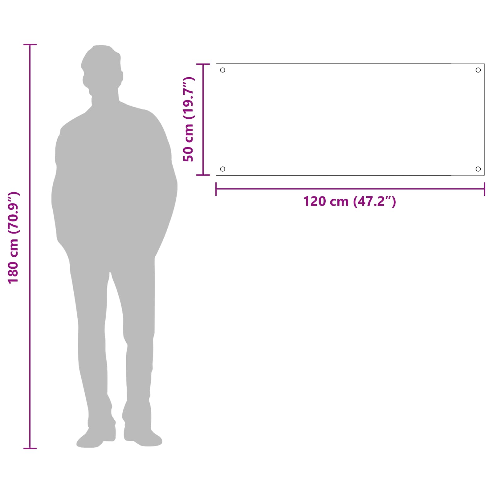 Πίσω Πάνελ Κουζίνας Σκούρο Γκρι 120 x 50 cm σκληρυμένο γυαλί - Pakobazaar