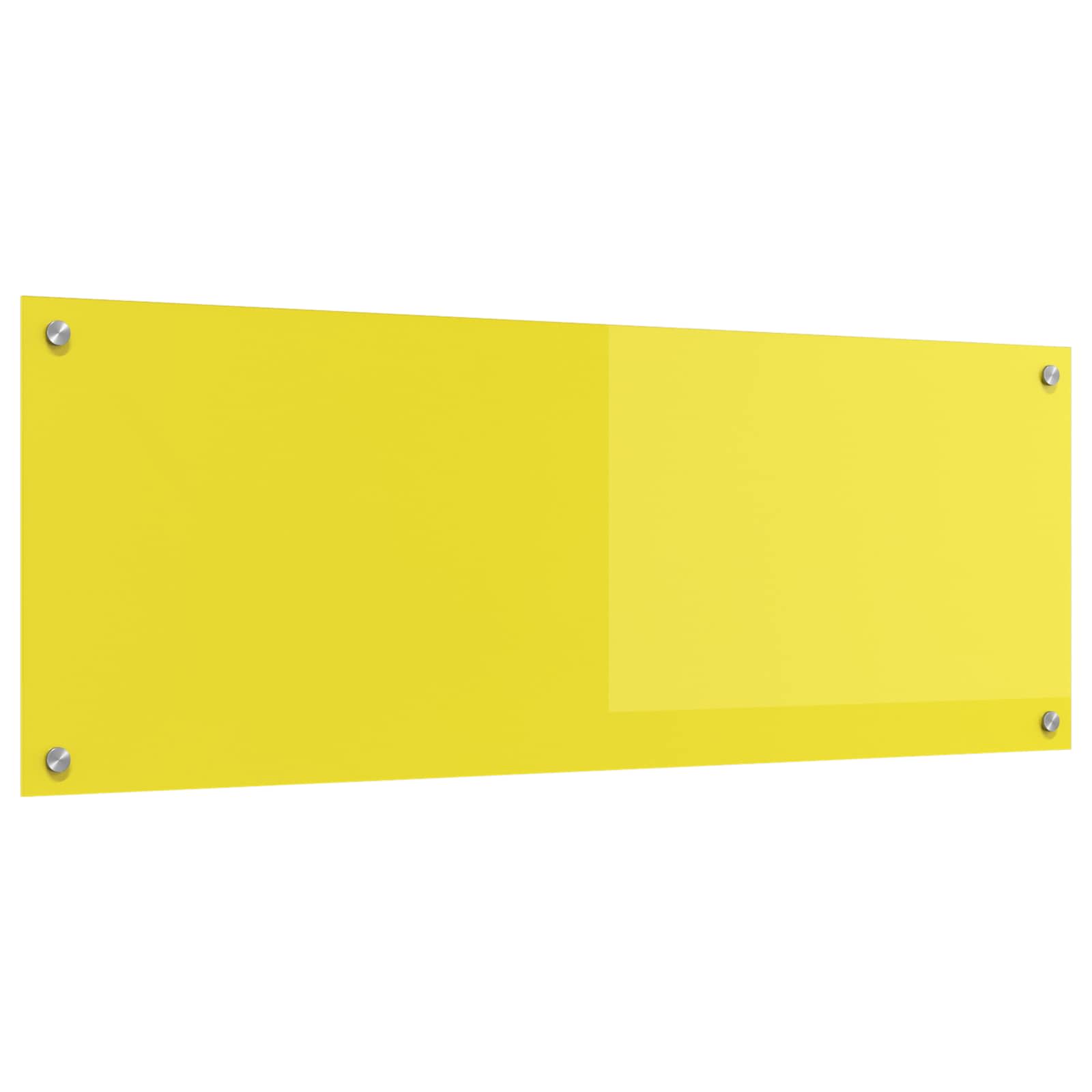 Πλάτη κουζίνας Κίτρινο 110 x 40 cm σκληρυμένο γυαλί - Pakobazaar