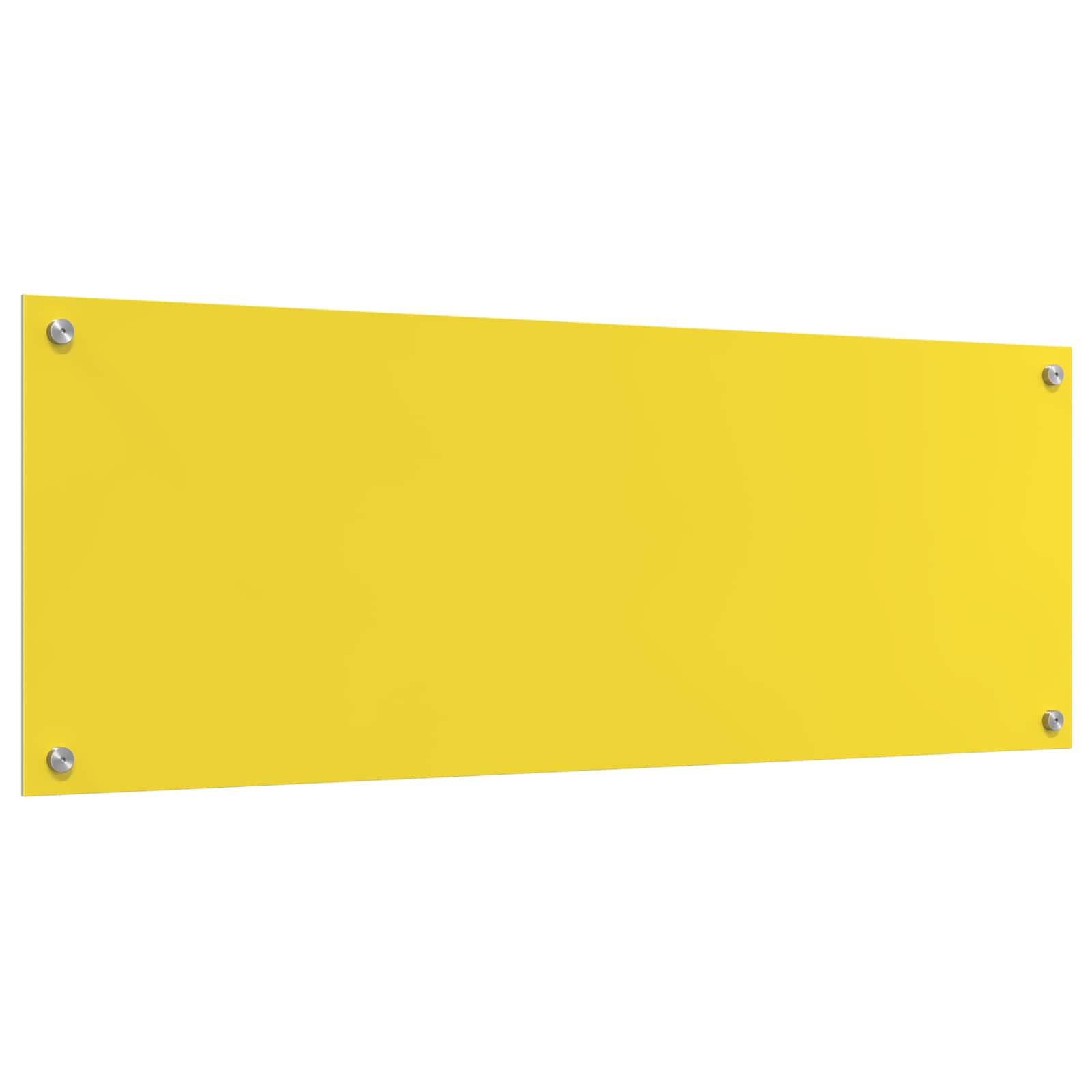 Πλάτη κουζίνας Κίτρινο 110 x 40 cm σκληρυμένο γυαλί - Pakobazaar