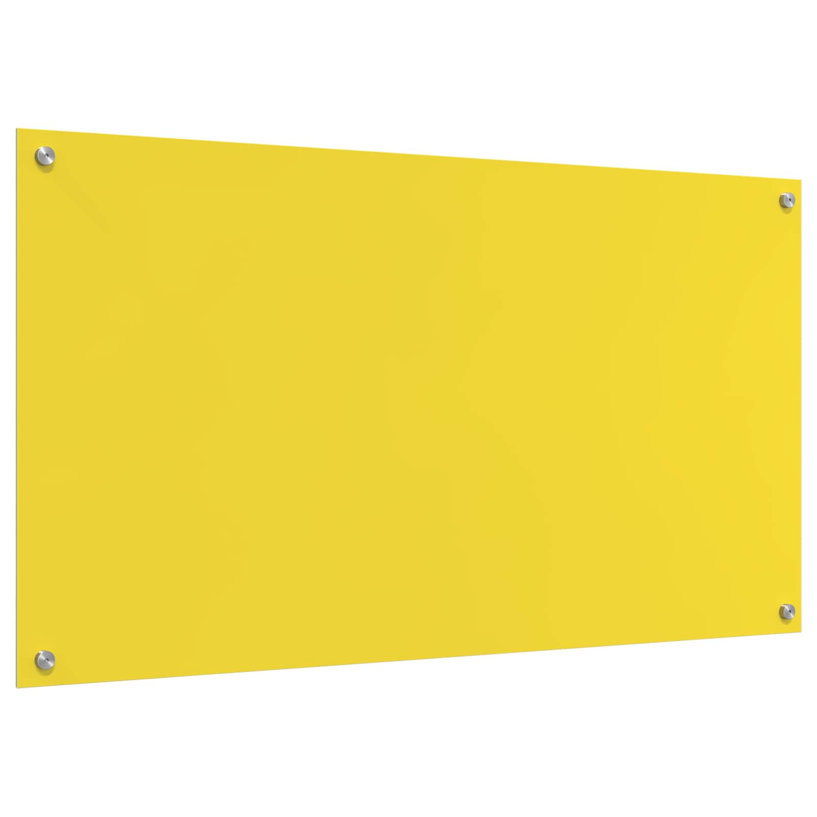 Πλάτη κουζίνας Κίτρινο 110 x 60 cm σκληρυμένο γυαλί - Pakobazaar