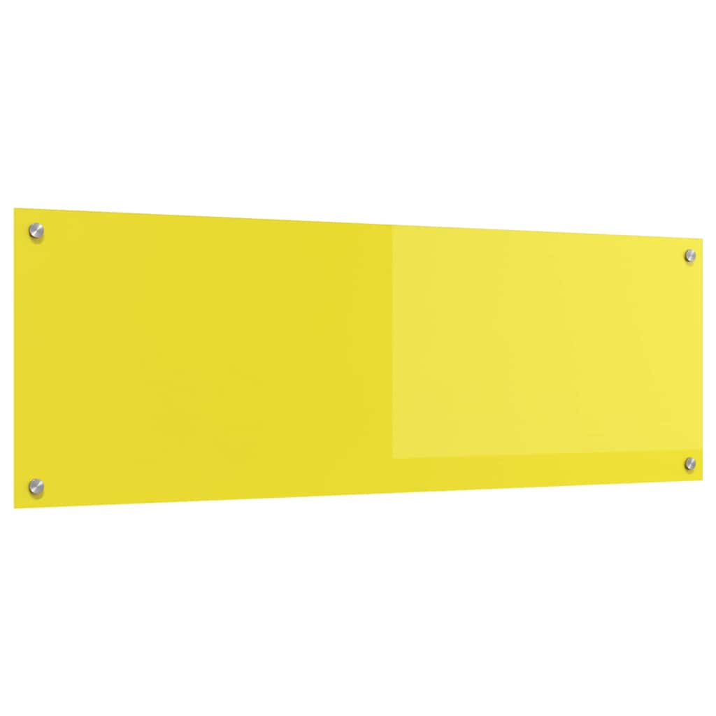 Πλάτη κουζίνας Κίτρινο 120 x 40 cm σκληρυμένο γυαλί - Pakobazaar