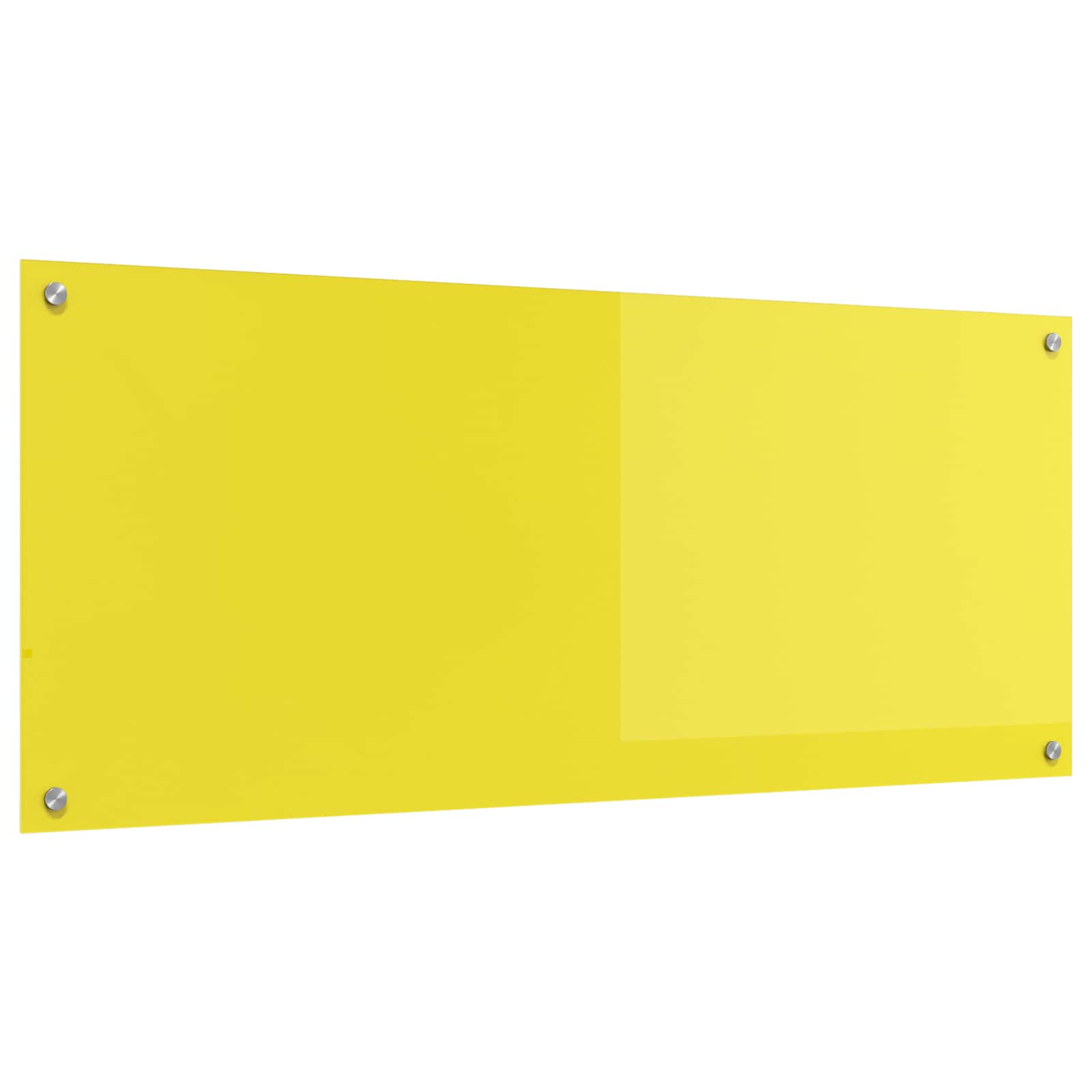Πλάτη κουζίνας Κίτρινο 120 x 50 cm σκληρυμένο γυαλί