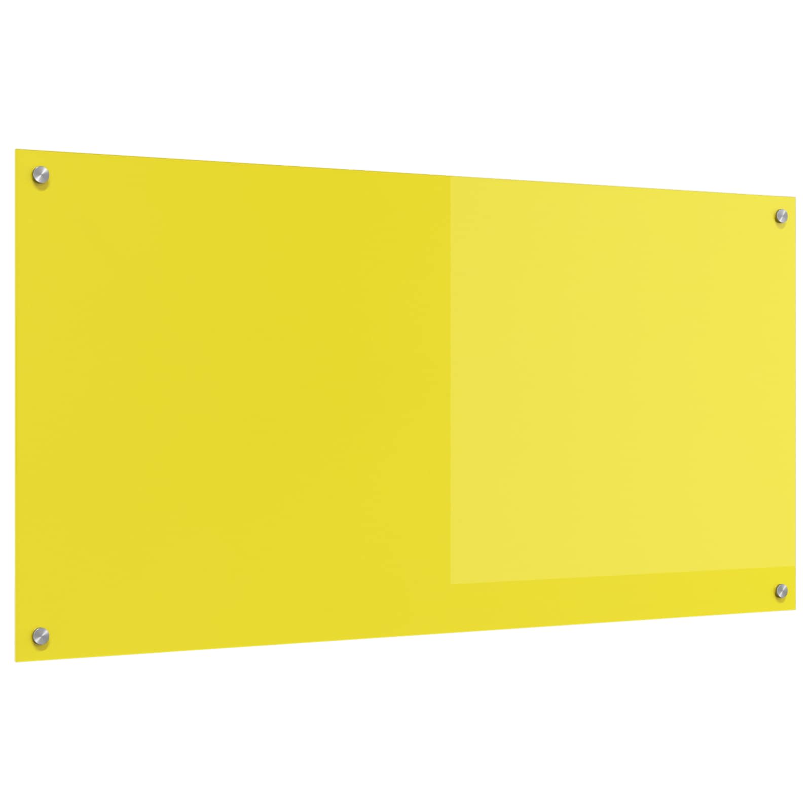 Πλάτη κουζίνας Κίτρινο 120 x 60 cm σκληρυμένο γυαλί