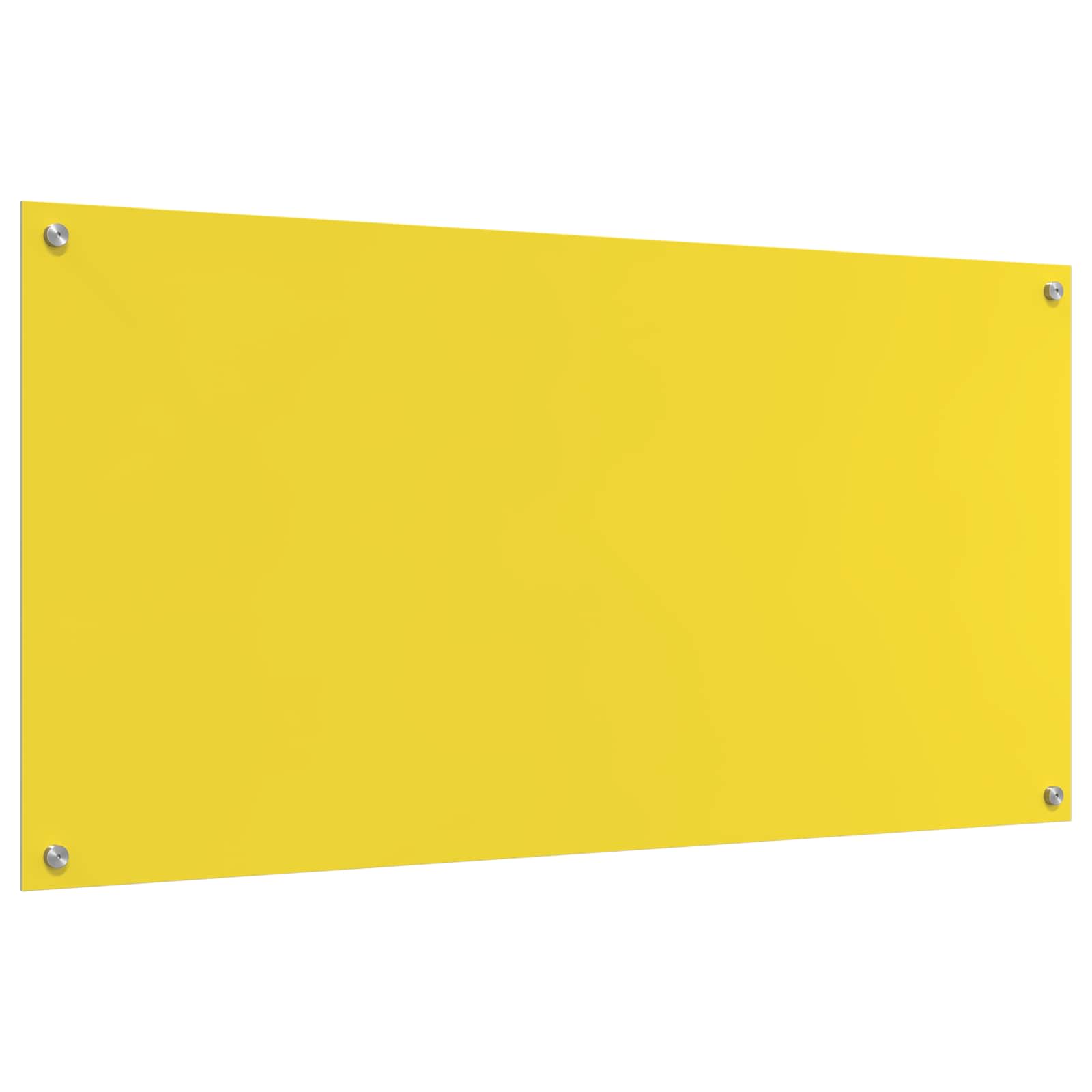 Πλάτη κουζίνας Κίτρινο 120 x 60 cm σκληρυμένο γυαλί