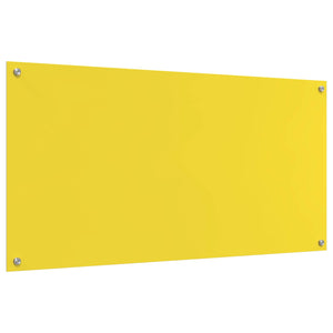 Πλάτη κουζίνας Κίτρινο 120 x 60 cm σκληρυμένο γυαλί
