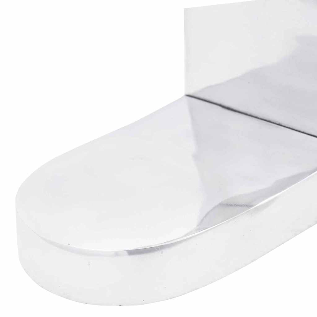 Βιβλιοστάτες 2 pcs Ασημί 17 x 15 x 27 εκ. Αλουμίνιο