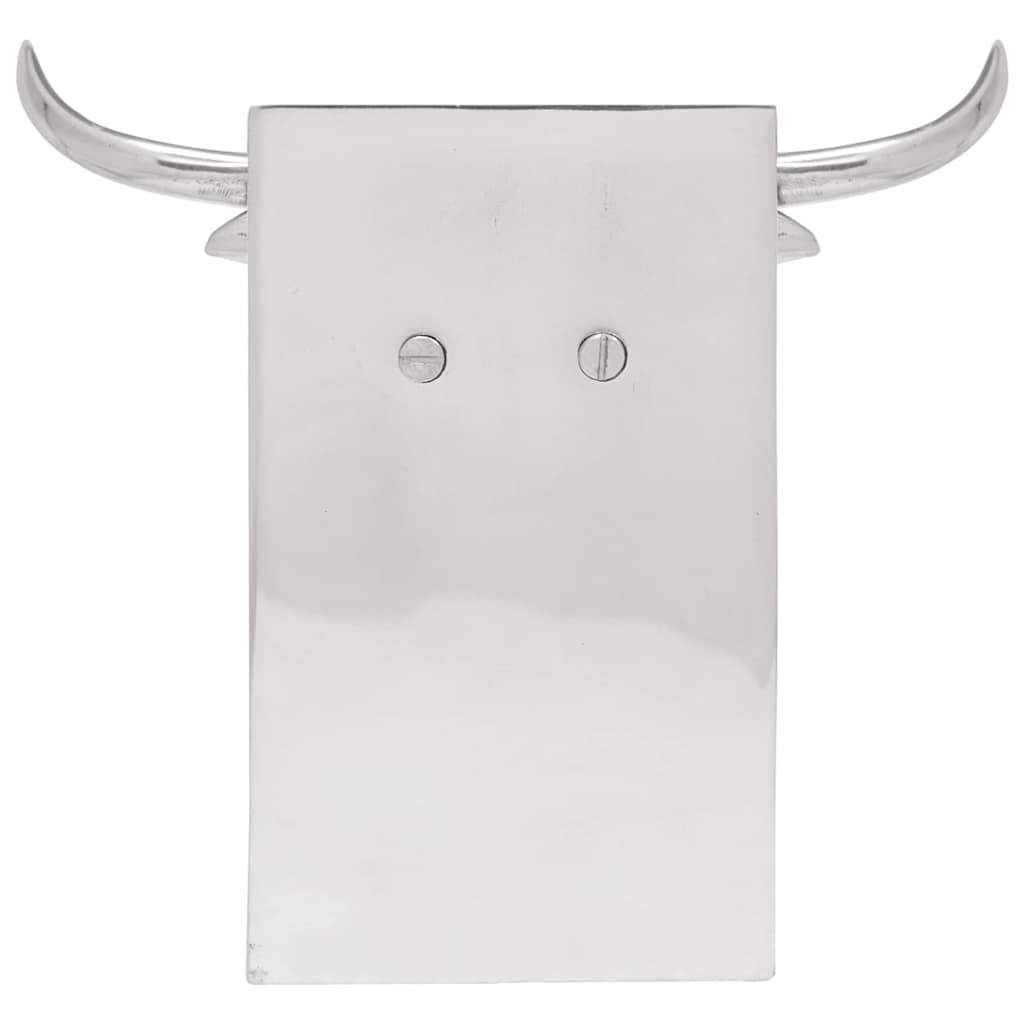 Βιβλιοστάτες 2 pcs Ασημί 21,5 x 15,5 x 20 εκ. Αλουμίνιο