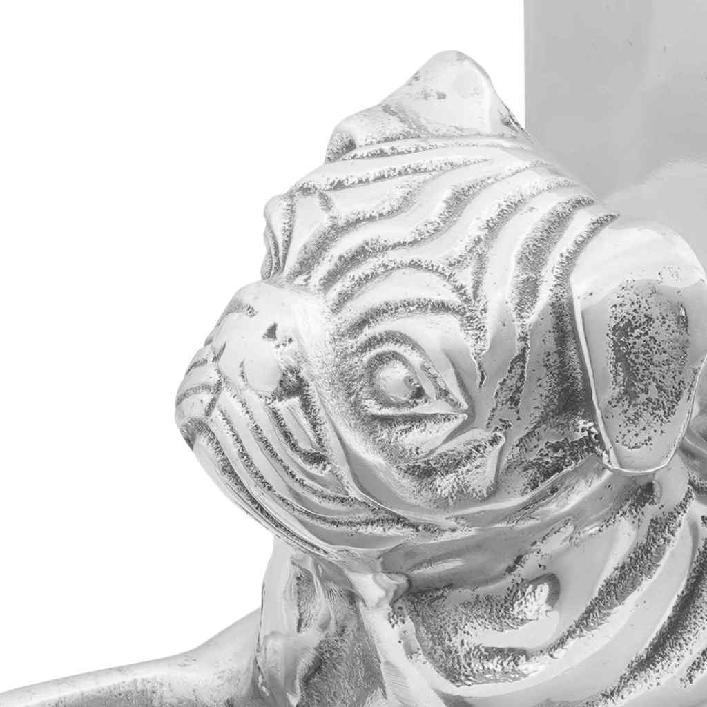 Βιβλιοστάτες 2 pcs Ασημί 12 x 15 x 18 εκ. Αλουμίνιο