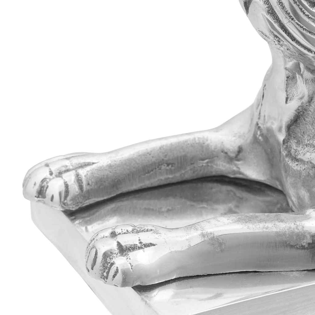 Βιβλιοστάτες 2 pcs Ασημί 12 x 15 x 18 εκ. Αλουμίνιο