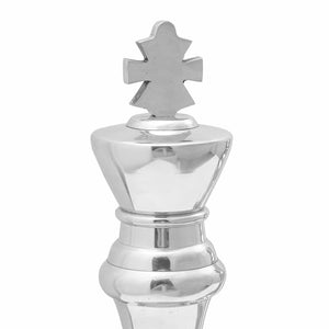 Γλυπτά 2 pcs Ασημί 17 x 17 x 42 εκ. Αλουμίνιο - Pakobazaar