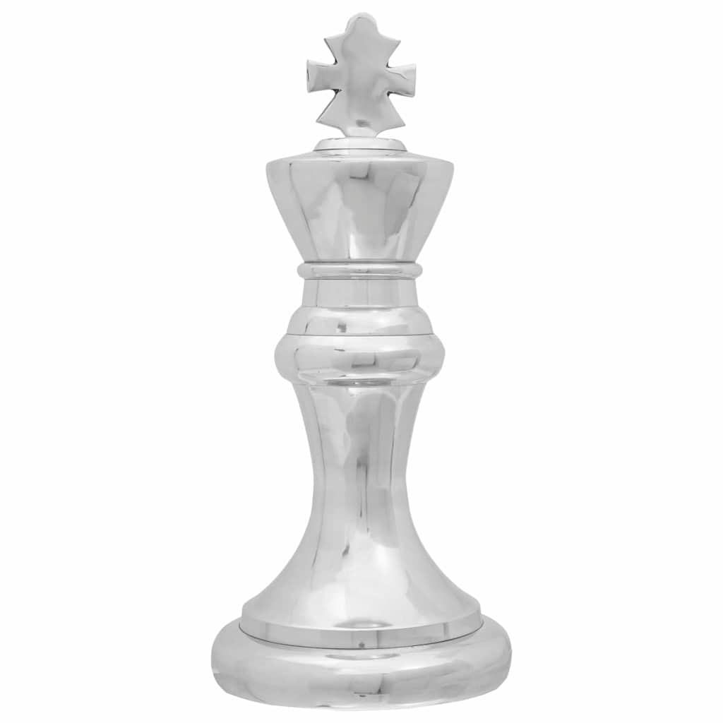 Γλυπτά 2 pcs Ασημί 17 x 17 x 42 εκ. Αλουμίνιο - Pakobazaar