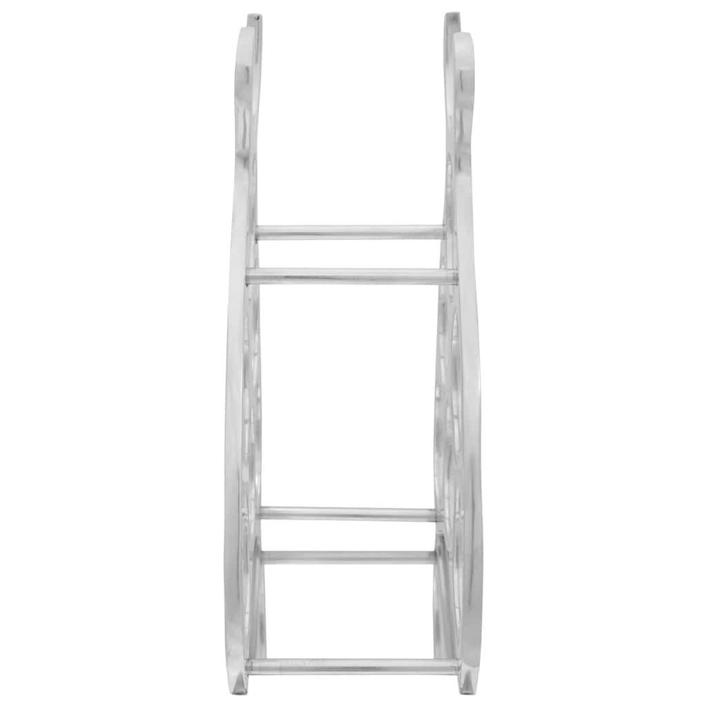 Ράφι Κρασιού Ασημί 32 x 14 x 37.5 εκ. Αλουμίνιο