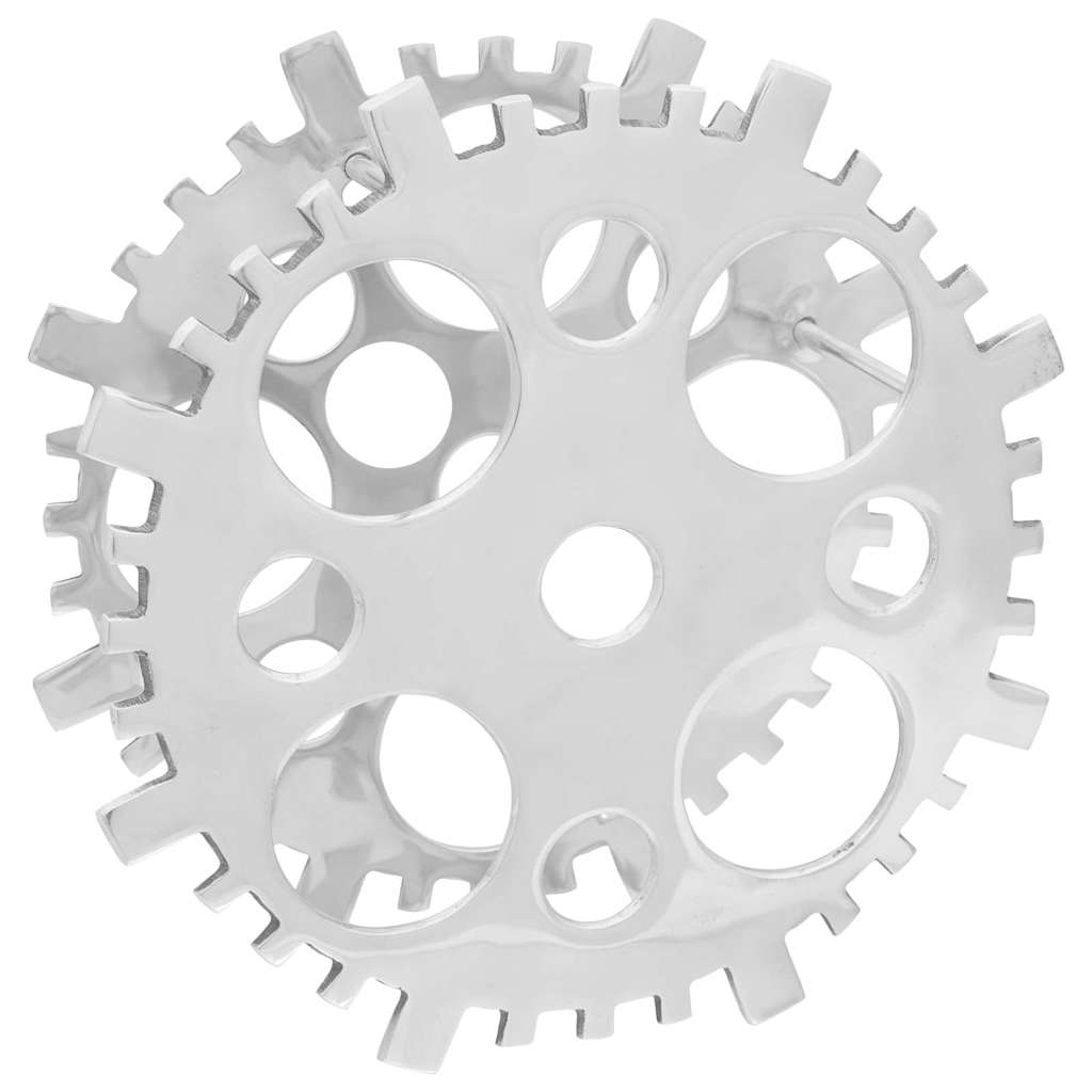 Ράφι Κρασιού Ασημί 39 x 14 x 39 εκ Αλουμίνιο