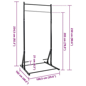 Σταθμός Έλξης Μαύρο 100,5 x 102 x 234,5 εκ - Pakobazaar