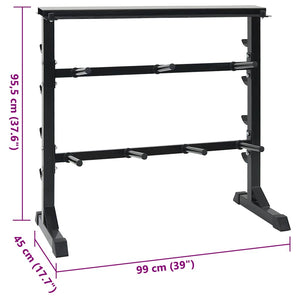Ράφι Αλτήρων Μαύρο 99 x 45 x 95,5 εκ. - Pakobazaar