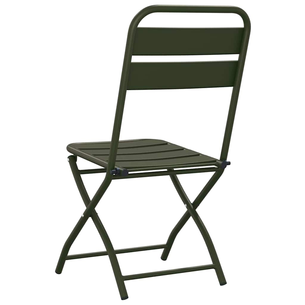 Πτυσσόμενη Καρέκλα Κήπου 2 pcs Πράσινο 42 x 52 x 82εκ