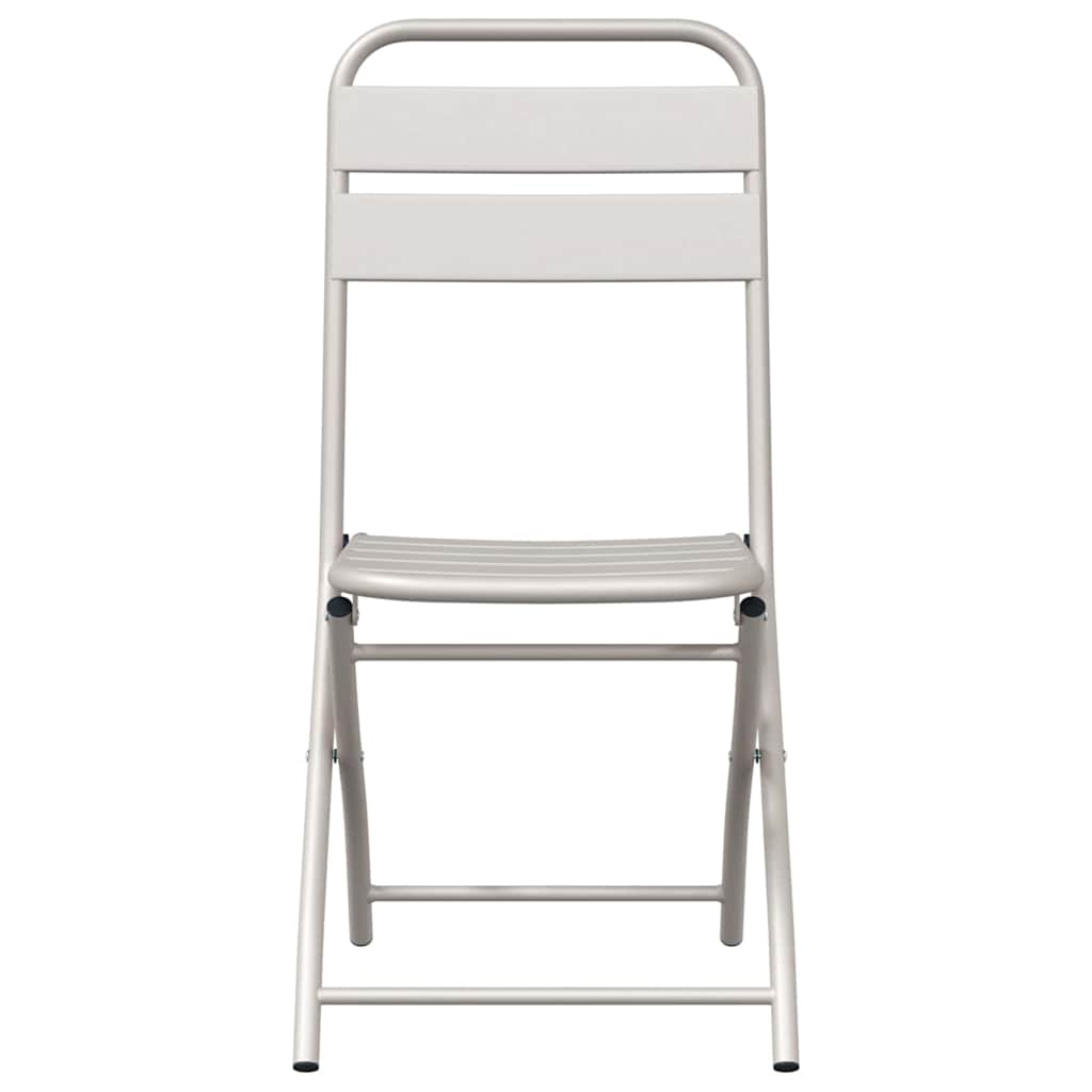 Πτυσσόμενη Καρέκλα Κήπου 2 pcs Μπεζ 42 x 52 x 82εκ