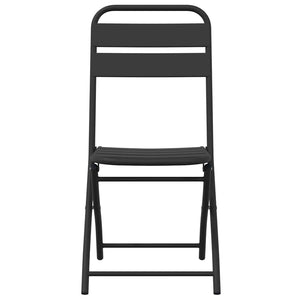 Πτυσσόμενη Καρέκλα Κήπου 2 pcs Ανθρακί 42 x 52 x 82εκ - Pakobazaar