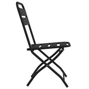 Πτυσσόμενη Καρέκλα Κήπου 2 pcs Ανθρακί 42 x 52 x 82εκ - Pakobazaar