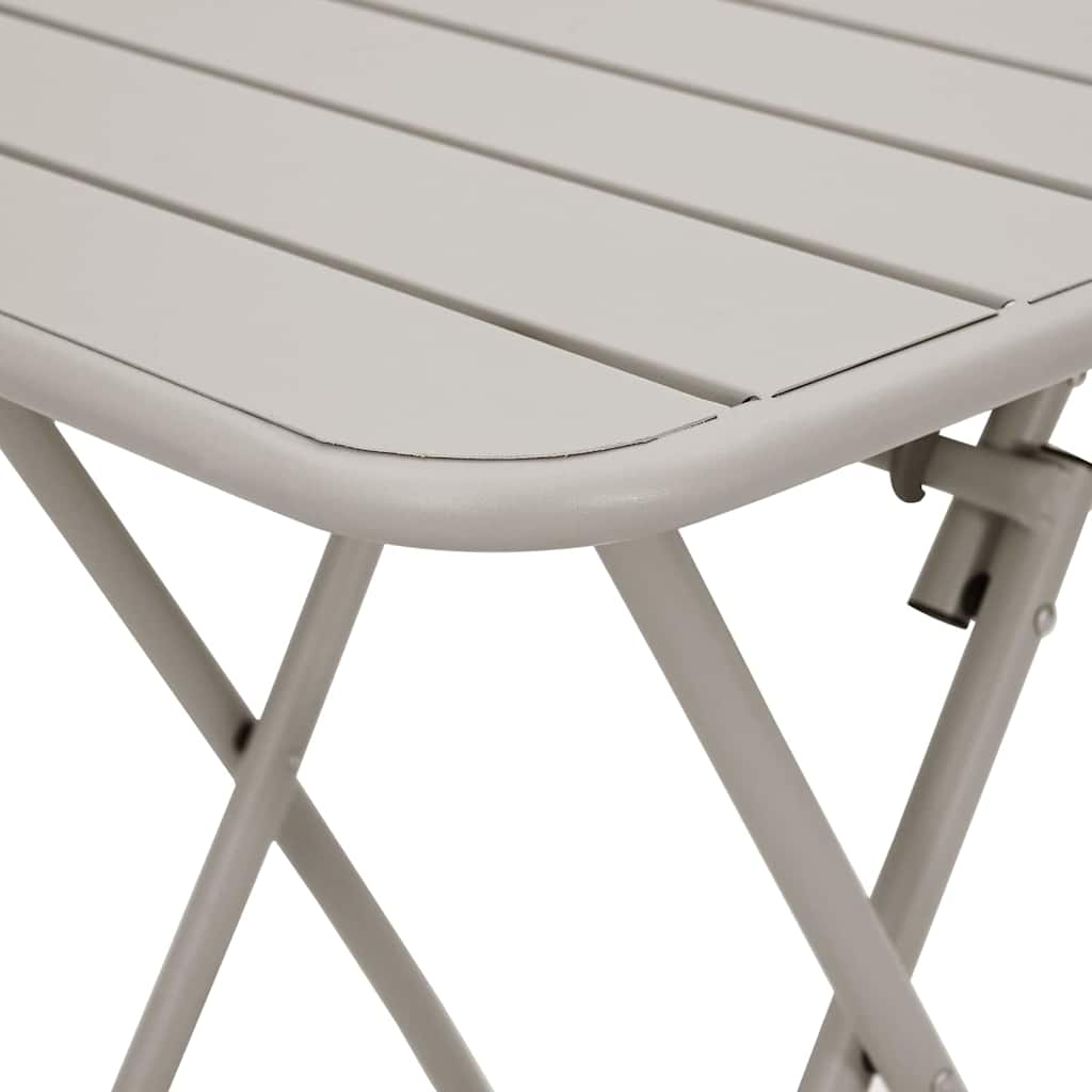 Τραπέζι Bistro Μπεζ 55 x 55 x 72,5 εκ. Ατσάλι με Πούδρα