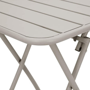 Τραπέζι Bistro Μπεζ 55 x 55 x 72,5 εκ. Ατσάλι με Πούδρα
