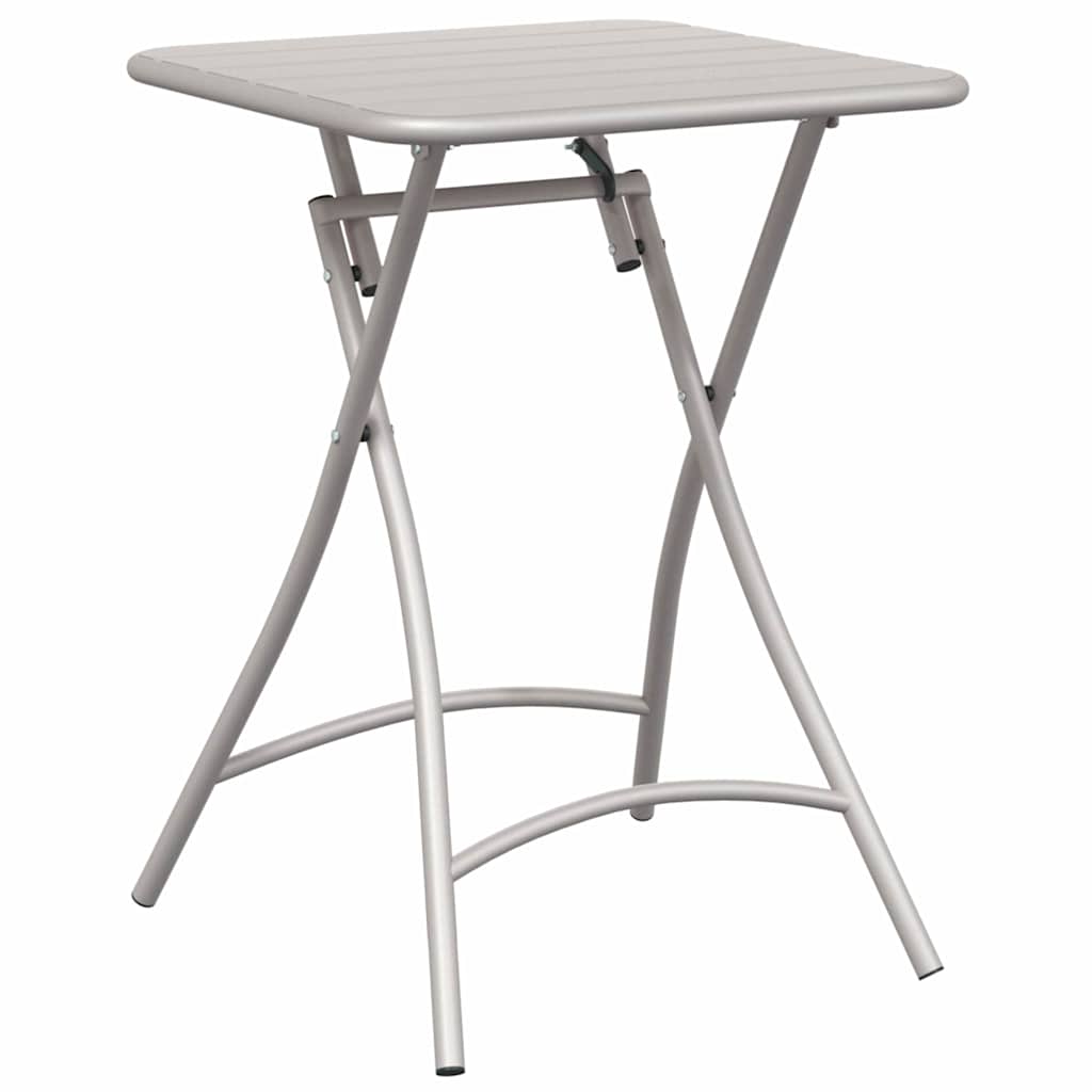 Τραπέζι Bistro Μπεζ 55 x 55 x 72,5 εκ. Ατσάλι με Πούδρα