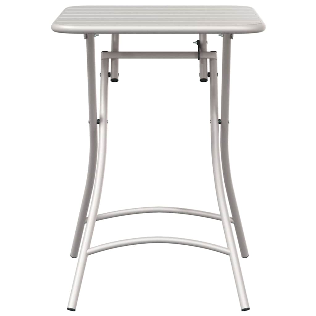 Τραπέζι Bistro Μπεζ 55 x 55 x 72,5 εκ. Ατσάλι με Πούδρα
