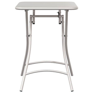 Τραπέζι Bistro Μπεζ 55 x 55 x 72,5 εκ. Ατσάλι με Πούδρα