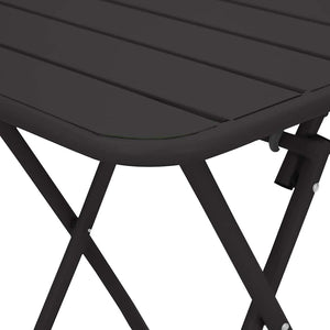 Τραπέζι Bistro Ανθρακί 55 x 55 x 72,5 εκ. Ατσάλι με Πούδρα - Pakobazaar