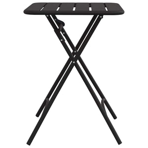 Τραπέζι Bistro Ανθρακί 55 x 55 x 72,5 εκ. Ατσάλι με Πούδρα - Pakobazaar