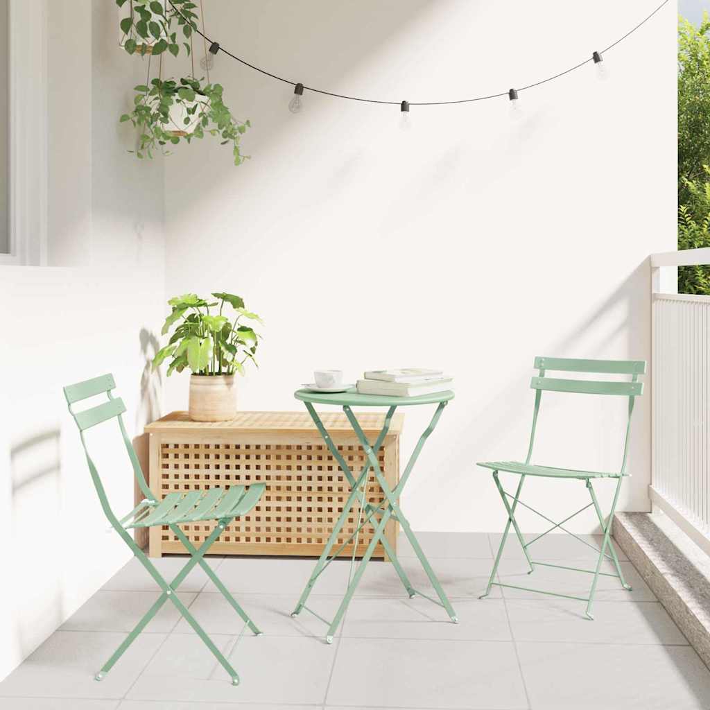 Πτυσσόμενη Καρέκλα Κήπου 2 pcs Απαλό μέint 42 x 46 x 82εκ - Pakobazaar