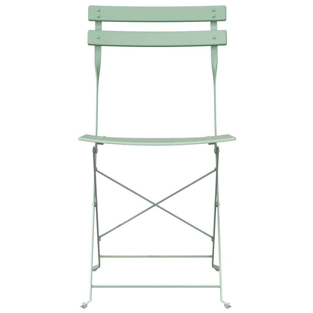 Πτυσσόμενη Καρέκλα Κήπου 2 pcs Απαλό μέint 42 x 46 x 82εκ - Pakobazaar