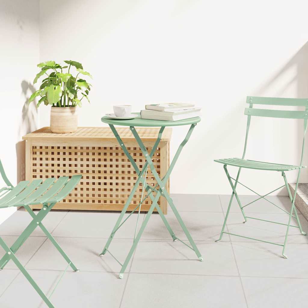 Τραπέζι Bistro Απαλό μέint Ø 50 x 71 εκ. Ατσάλι με Πούδρα