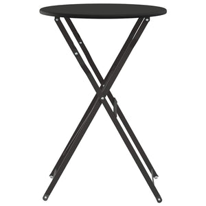 Τραπέζι Bistro Ανθρακί Ø 50 x 71 εκ. Ατσάλι με Πούδρα