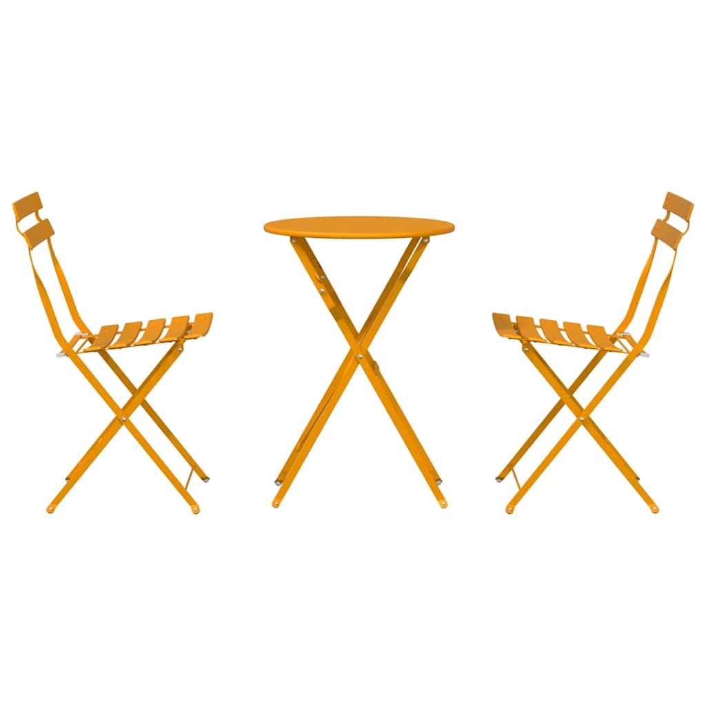 Φορητό Σετ Μπιζερί 3 pcs Μουσταρδί Ατσάλι - Pakobazaar