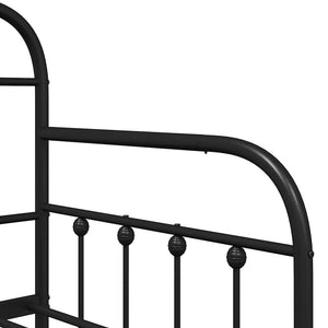 Σκελετός κρεβατιού ημέρας Μαύρο 75 x 190 cm - Pakobazaar