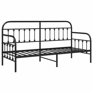 Σκελετός κρεβατιού ημέρας Μαύρο 75 x 190 cm - Pakobazaar