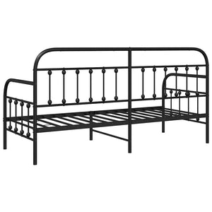 Σκελετός κρεβατιού ημέρας Μαύρο 75 x 190 cm - Pakobazaar